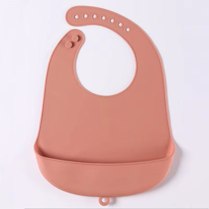 Food Grade Silicone Baby Eating Bibs Easy to Clean Baby Bibs Drool Towels Waterproof Children Silicone Drool Bibs