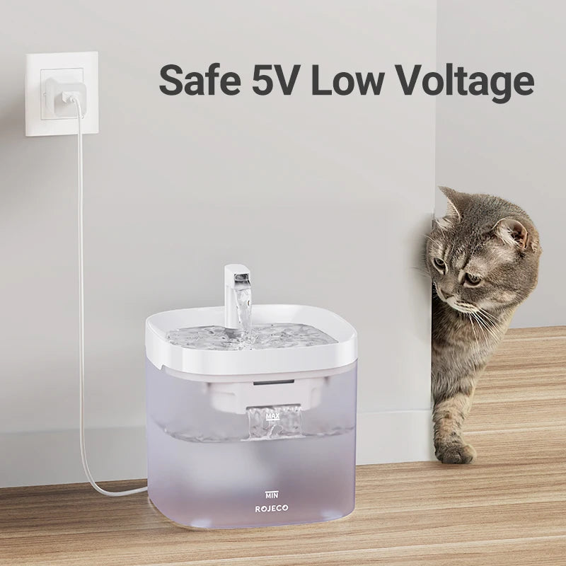 Smart Cat Water Fountain Automatic Pet Water Dispenser for Cats Dog Drinking Purifier Fountain with Recirculate Filters