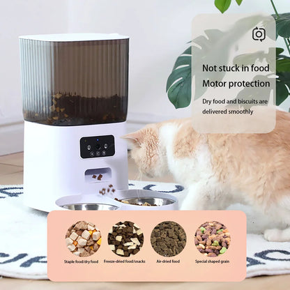 Smart Automatic Cat Feeder with Camera 