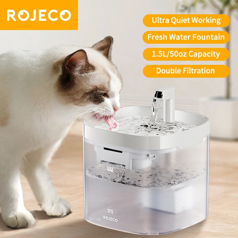 Smart Cat Water Fountain Automatic Pet Water Dispenser for Cats Dog Drinking Purifier Fountain with Recirculate Filters