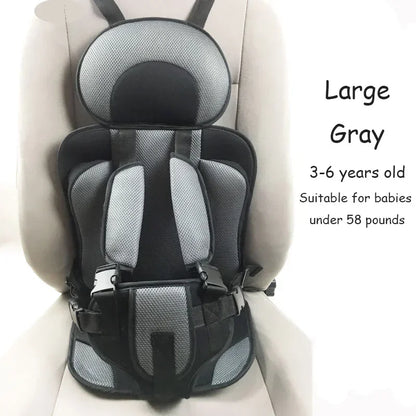 Adjustable Child Safety Seat Mat – Breathable Car & Stroller Pad for Ages 6 Months to 12 Years