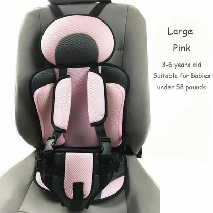 Adjustable Child Safety Seat Mat – Breathable Car & Stroller Pad for Ages 6 Months to 12 Years