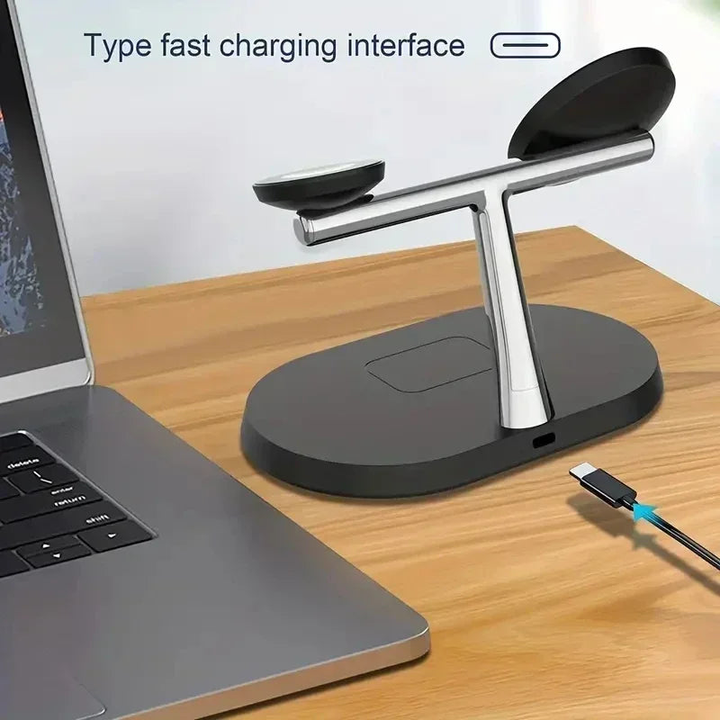 3 in 1 Magnetic Fast Wireless Charger Station 