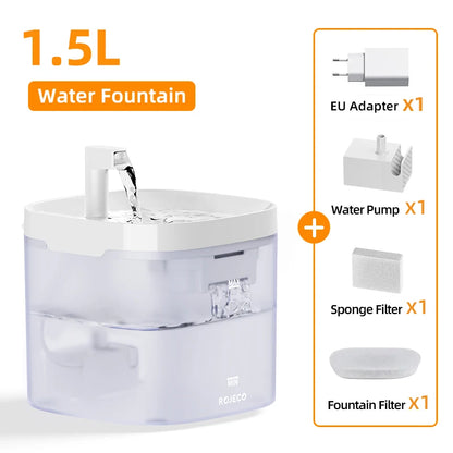 Smart Cat Water Fountain Automatic Pet Water Dispenser for Cats Dog Drinking Purifier Fountain with Recirculate Filters