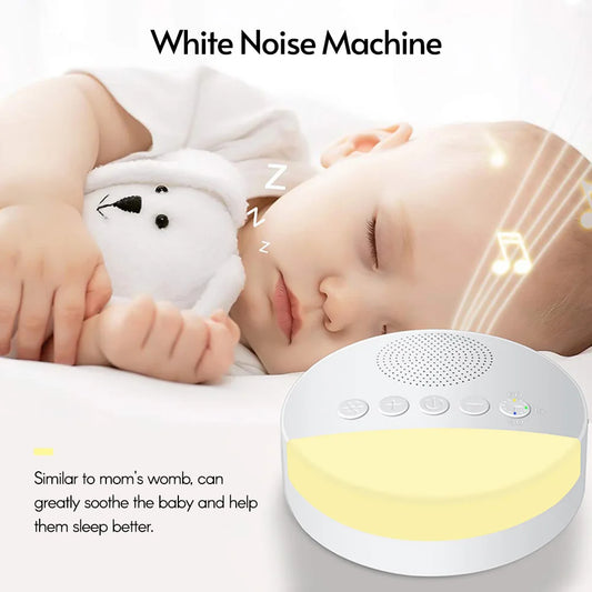 USB Baby White Noise Machine with Night Light. 