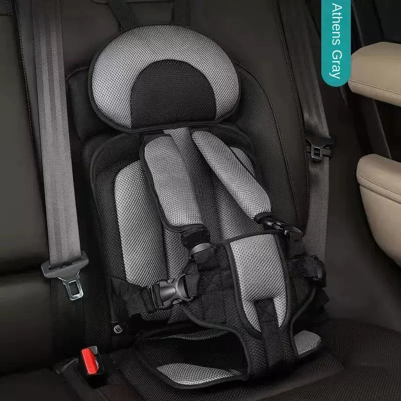 Adjustable Child Safety Seat Mat – Breathable Car & Stroller Pad for Ages 6 Months to 12 Years