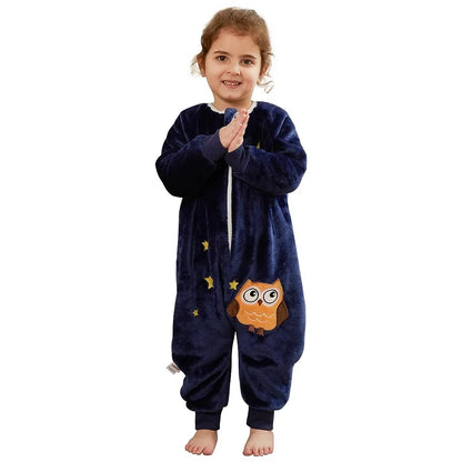 Kids' Cartoon Flannel Sleeping Bag. 