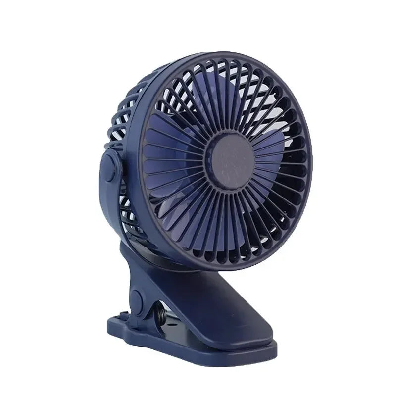 Portable Mini Clip Fan – Quiet 3-Speed USB Fan for Desktop, Stroller & Dorm Use. 