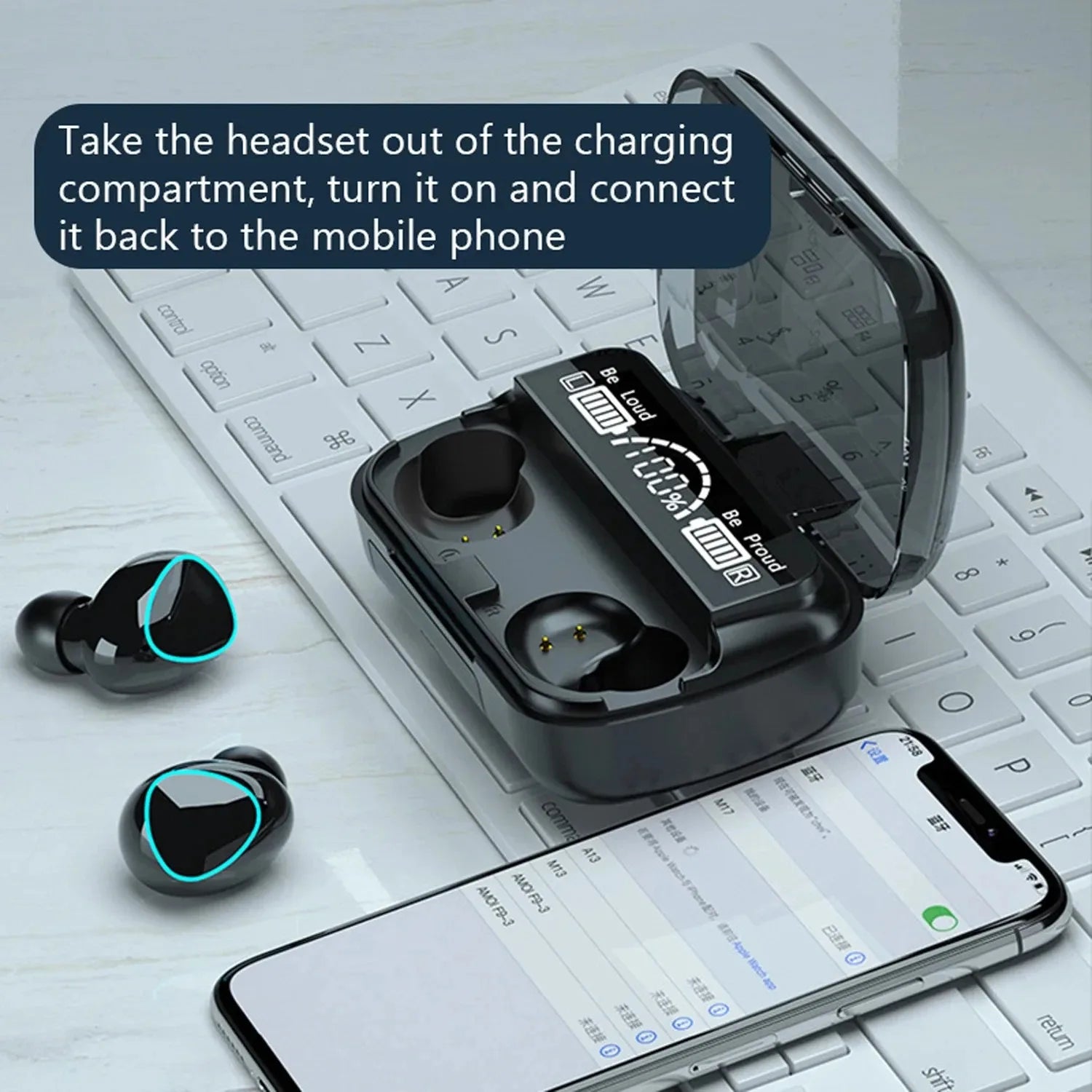 Wireless Bluetooth 5.1 Earbuds Touch Control