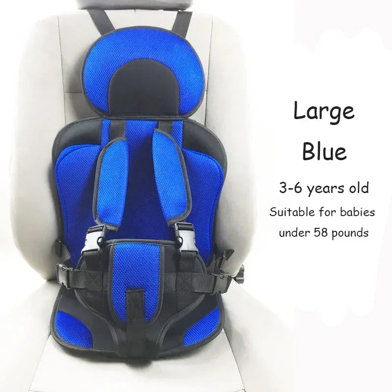 Adjustable Child Safety Seat Mat – Breathable Car & Stroller Pad for Ages 6 Months to 12 Years