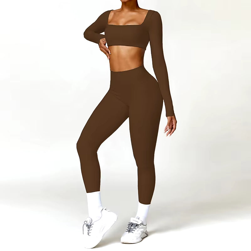 2PCS Yoga Suit Sports Set Women. 